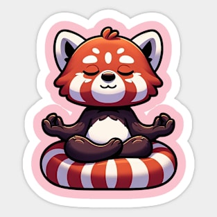 Panda Yoga Meditation Namaste Sticker